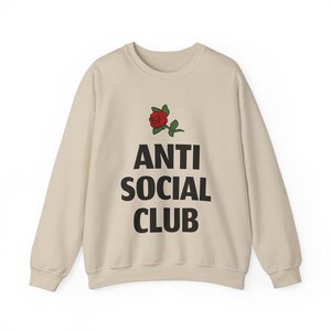 Anti Social Club Sweatshirt: Gildan Unisex Crewneck image 2