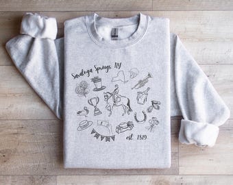 Saratoga Horse Racing Sweatshirt: Saratoga Springs NY, Bachelorette Party