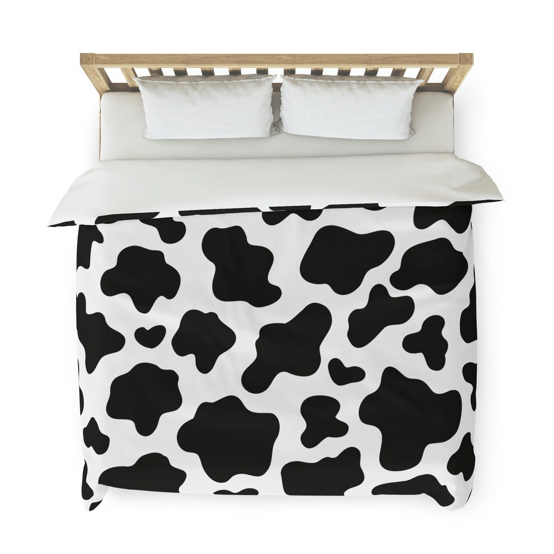 Cow Print Duvet Cow Print Duvet Cover Cow Print Blanket Etsy