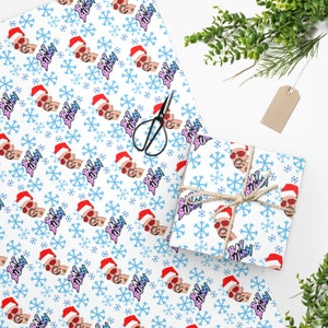 Bad Bunny Wrapping Paper, Bad Bunny Gift Wrap, Gift Wrapping Paper, Bad Bunny Christmas Wrapping Paper, Personalized Wrapping Paper,Navidad