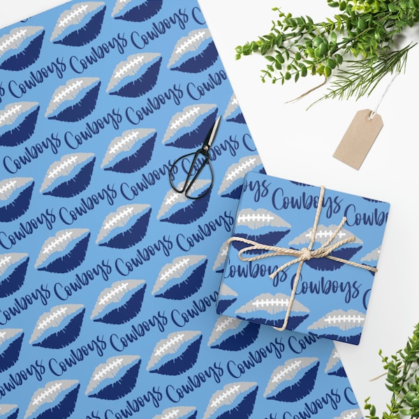 Dallas Cowboys Wrapping Paper Etsy