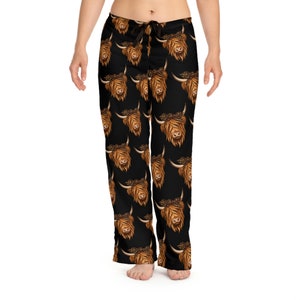 HIGHLAND COW Women's Pajama Pants - Etsy