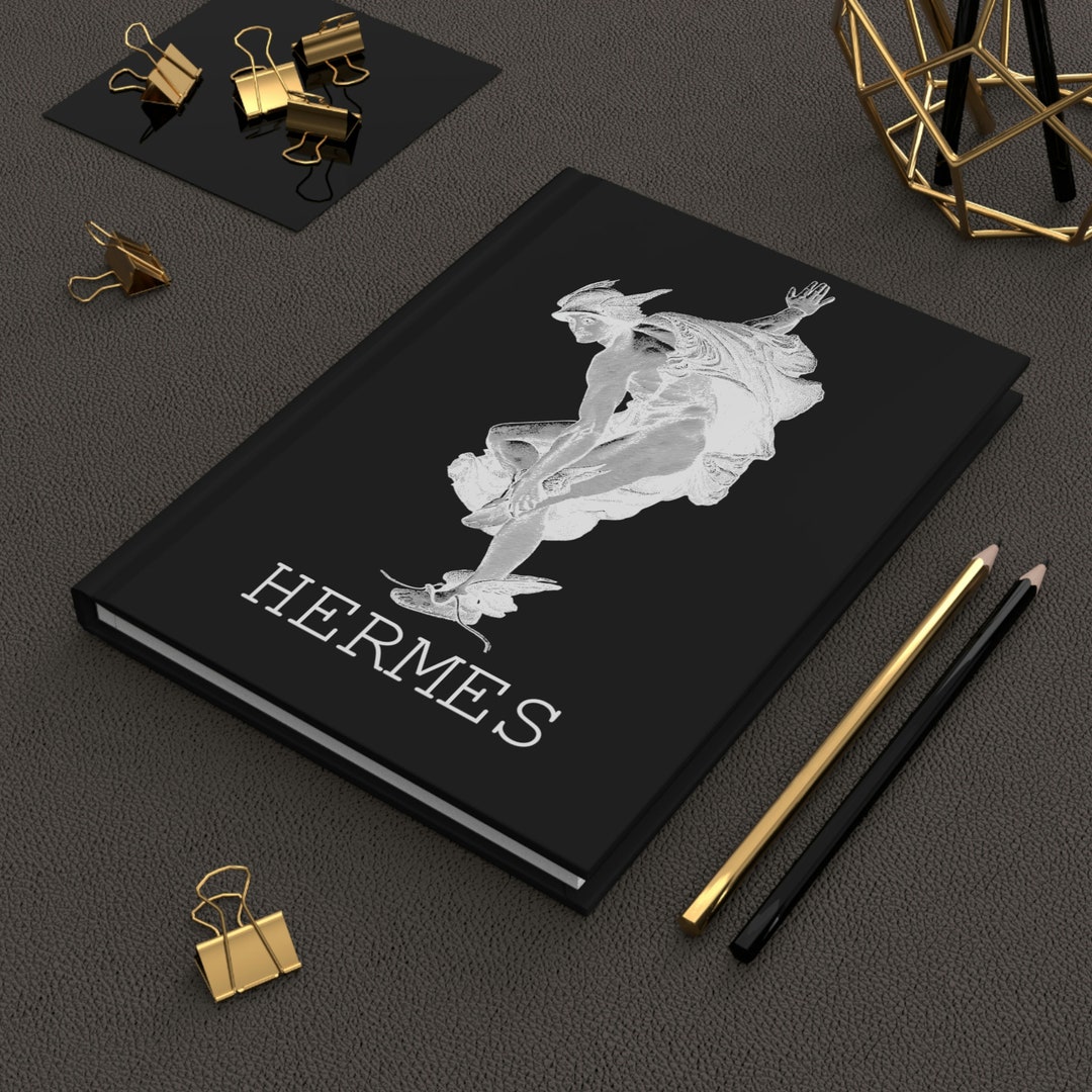 Dark Academia Hermes Reading Journal Black Book Journal Etsy