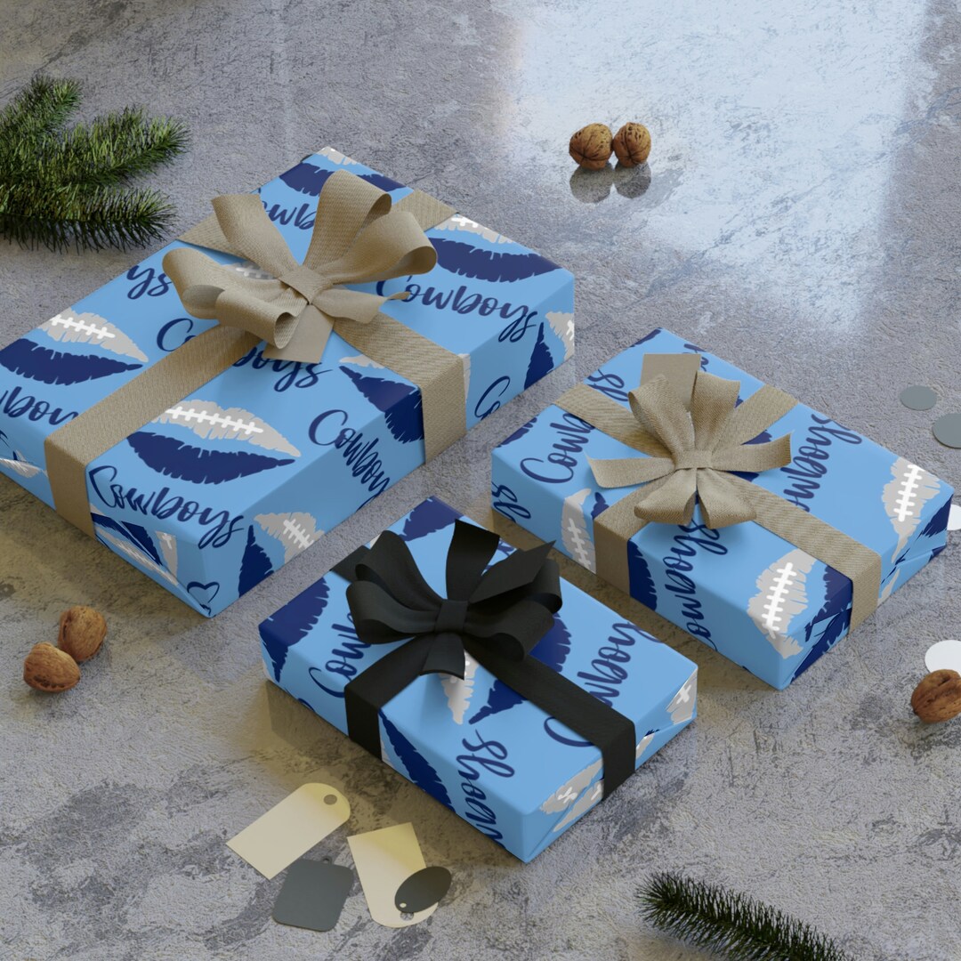 COWBOYS DALLAS Football Gift Wrapping Paper Rolls, 1pc Etsy
