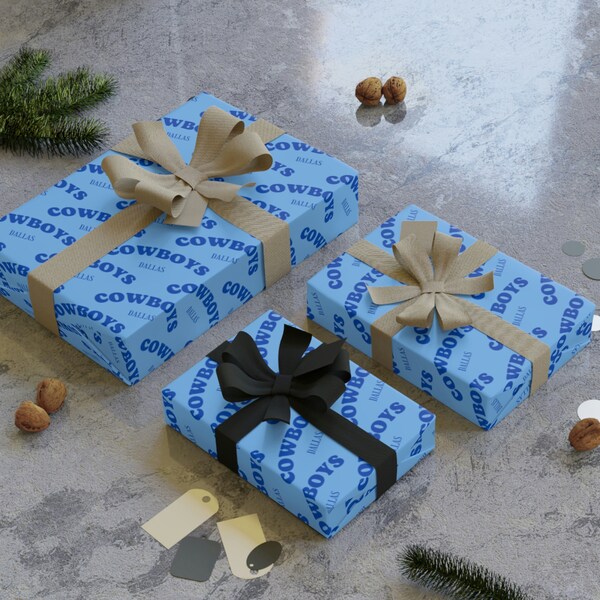Dallas Cowboys Wrapping Paper Etsy