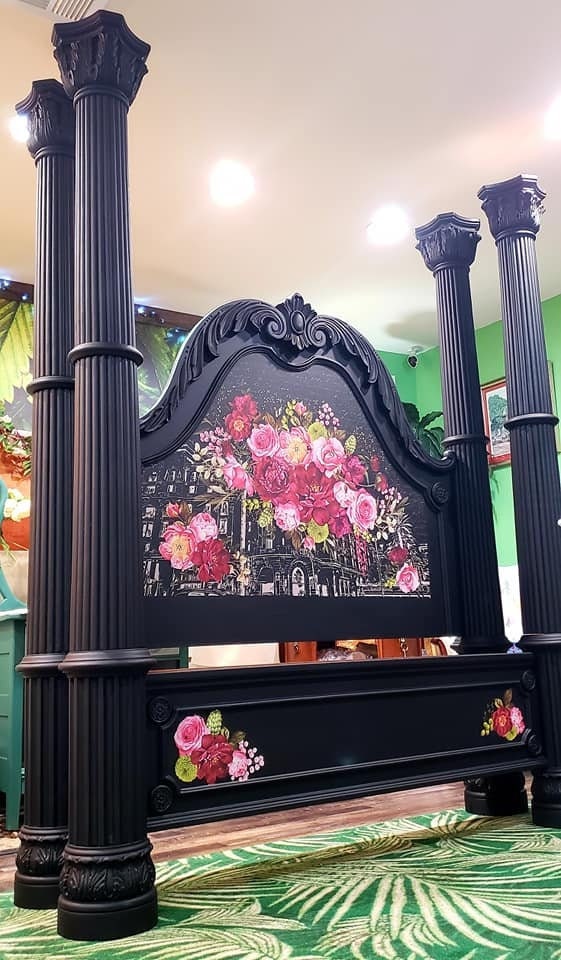 Gothic bed frame best sale