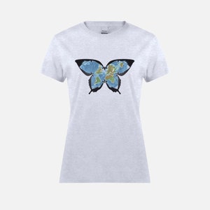 Schmetterling T-Shirt mit globalem Schmetterling