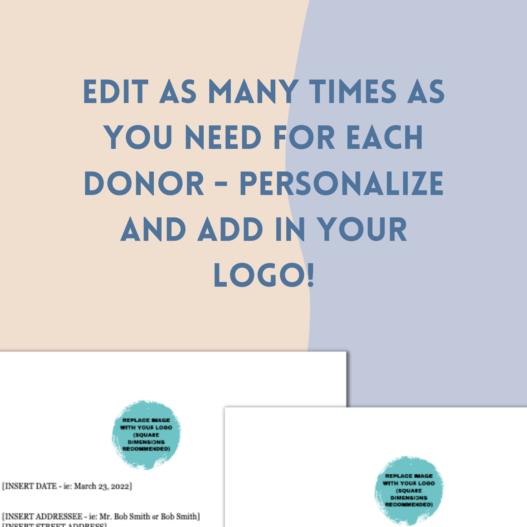 Pledge Reminder Letter Template, Editable Non Profit Fundraising Letter ...