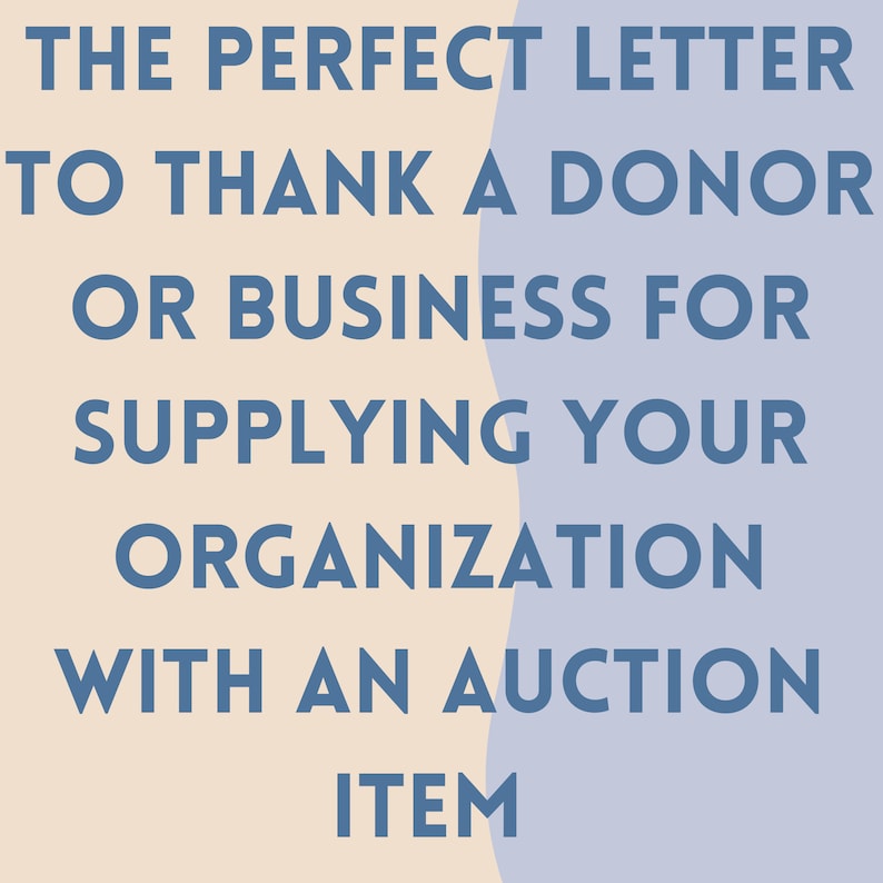 Auction Donation Thank You Letter Receipt Template With Fair Market