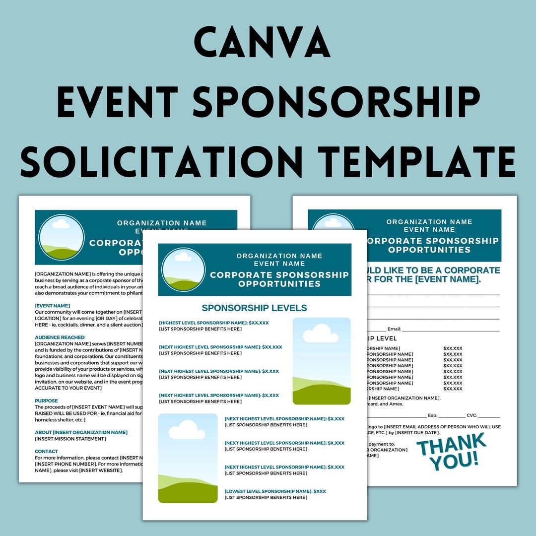 Canva Sponsorship Solicitation Package Template Printable Etsy Canva Sponsorship Solicitation Package Template Printable Etsy