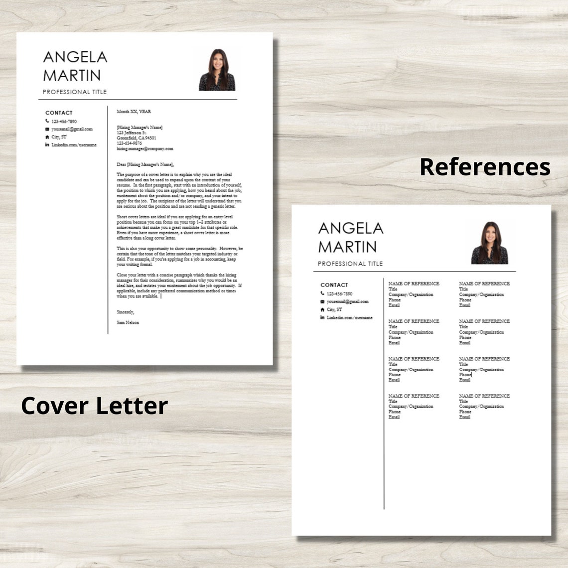 Clean Resume Template for Word and Google Docs | Professional Resume ...