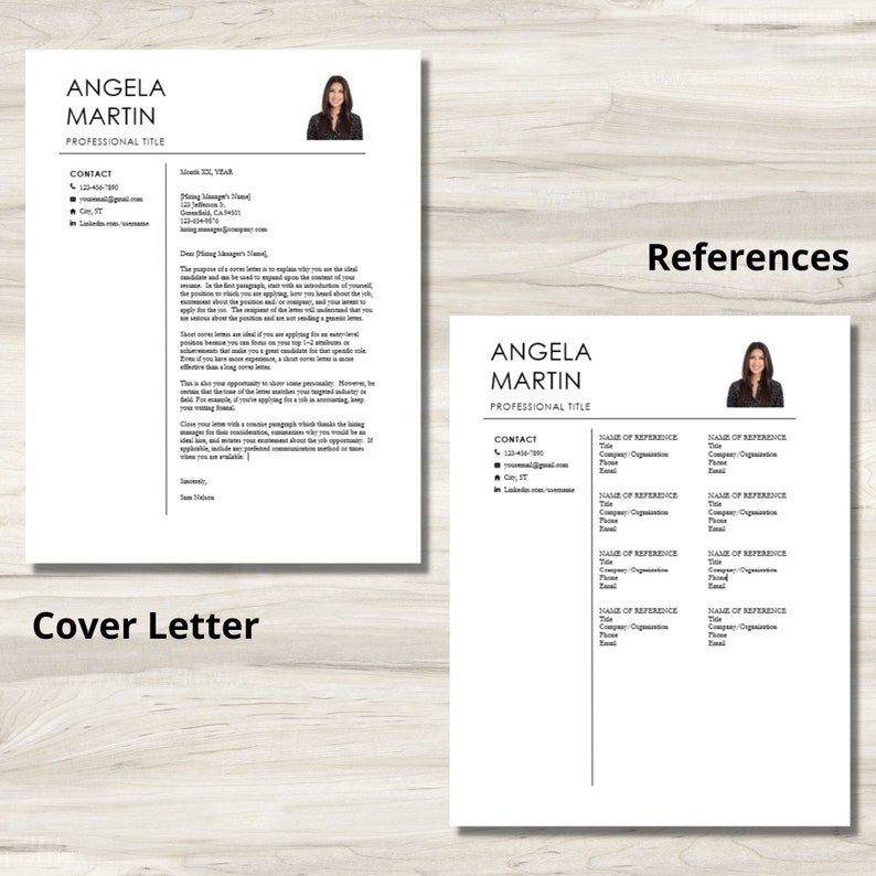 Clean Resume Template for Word and Google Docs | Professional Resume ...
