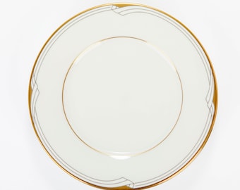 Vintage Mid Century Modern Noritake Golden Cove Salad Plates (Set of 4)