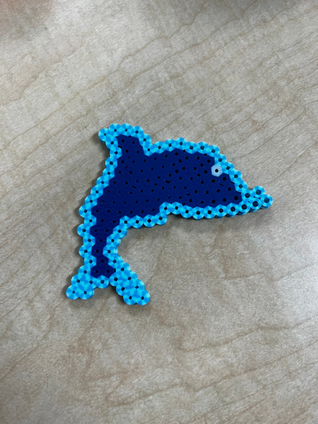 Perler Bead Dolphin Key Chain Etsy