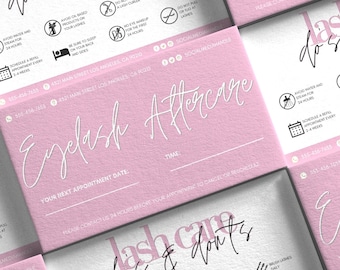 Premade Business Cards | Hair Business Cards | Lash Card | Beauty Boutique Card | Premade Template Design | Diy Business Cards | Lash Care