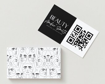 Modern Business Card for Beauty Professionals & Lash Artists