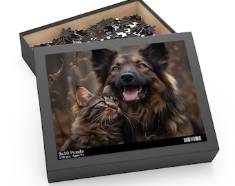 Personalized Photo Puzzle, Custom Jigsaw Puzzle, Pet Puzzle, Custom Christmas Gift, Custom Birthday Gift