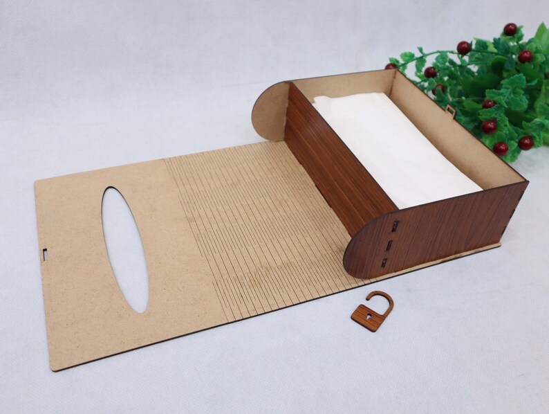 Laser Cut Wooden Tissue Box 3mm, CDR File, SVG, DXF, Cnc Laser File ...