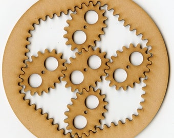 Laser Cut Elliptical Planetary Gears , DXF, SVG, Cnc laser file, laser svg, dxf file for laser