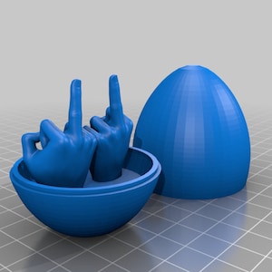 Easter Egg F*ck you - STL file - 3D print