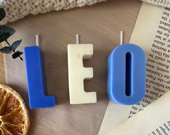 Personalized topper candles, name candles, letters & numbers cake candles, 1st Birthday Party, Cake toppers, Birthday Cake Candle Decoration