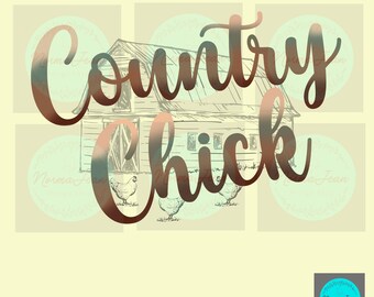 Country Chick PNG, Country Chick-ontwerpen, Country-sublimatieontwerpen, Barn-png, schuurontwerpen, T-shirtontwerpen, country-png, kippenontwerpen