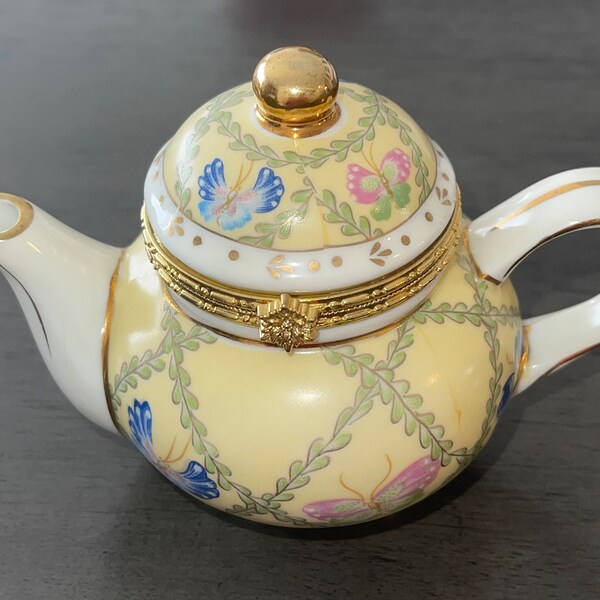 Teapot Trinket Box Etsy