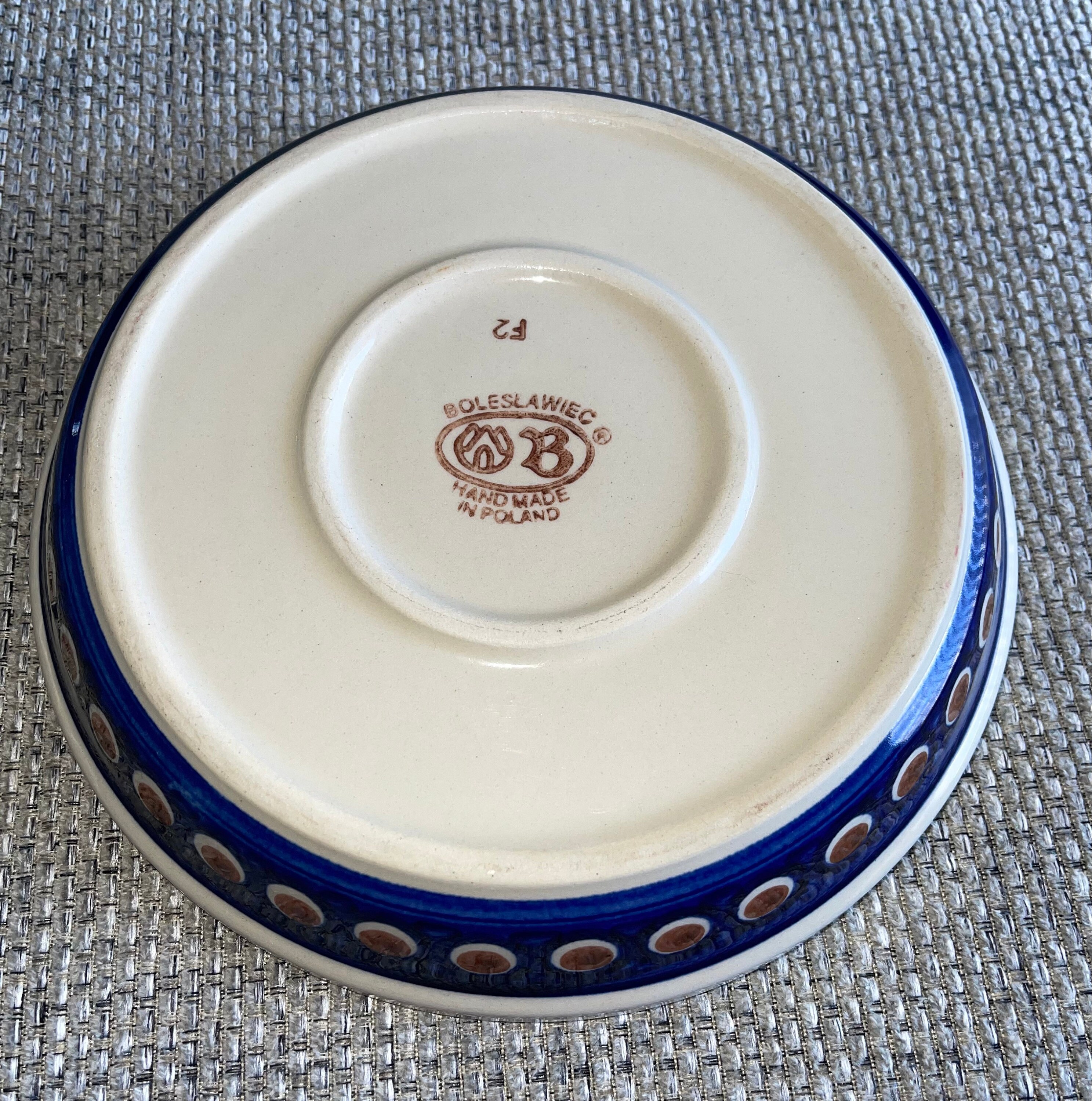 Polish pottery pie plate sale