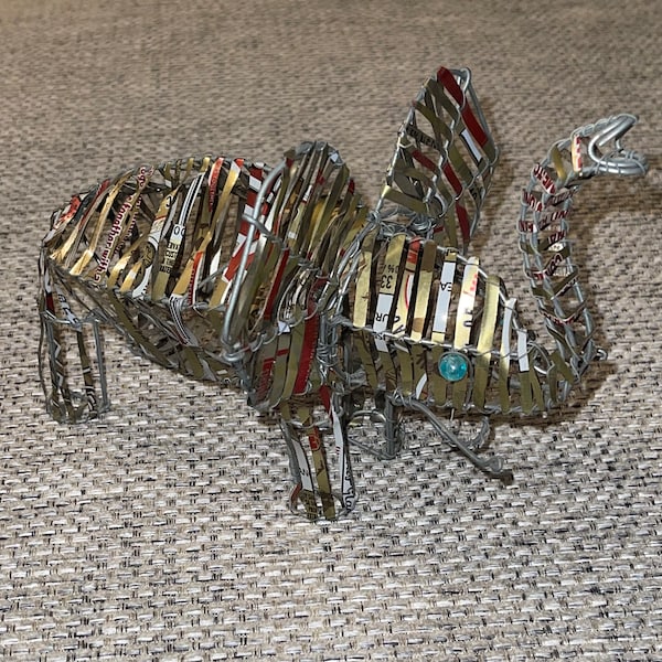 Aluminum Can Elephant Sculpture