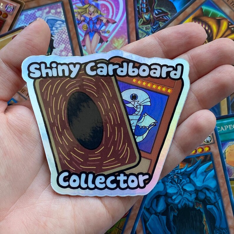 Shiny Cardboard Collector Sticker - Etsy