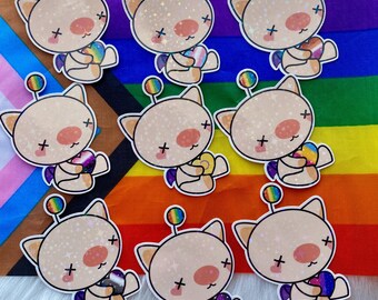 Pride Moogle Stickers