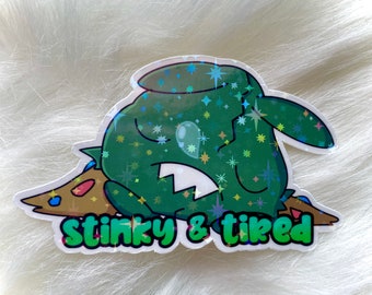 Trubbish Stinky and Tired Sticker