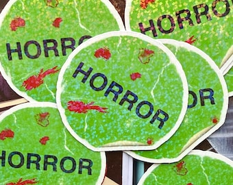 Sparkly Horror Label Stickers