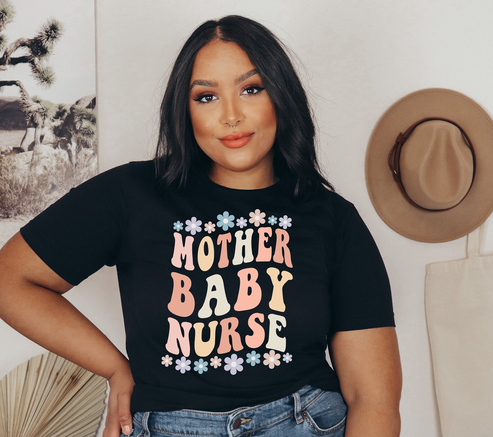 Mother Baby Nurse SVG PNG Trendy Nurse Svg Mother Baby Nurse Etsy