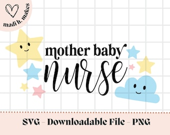 Mutter Baby Krankenschwester SVG PNG, Trendy Krankenschwester svg, Mutter Baby Krankenschwester Sweatshirt, Mutter Baby Krankenschwester Shirt, Mutter Baby Krankenschwester png, Krankenschwester Shirt SVG