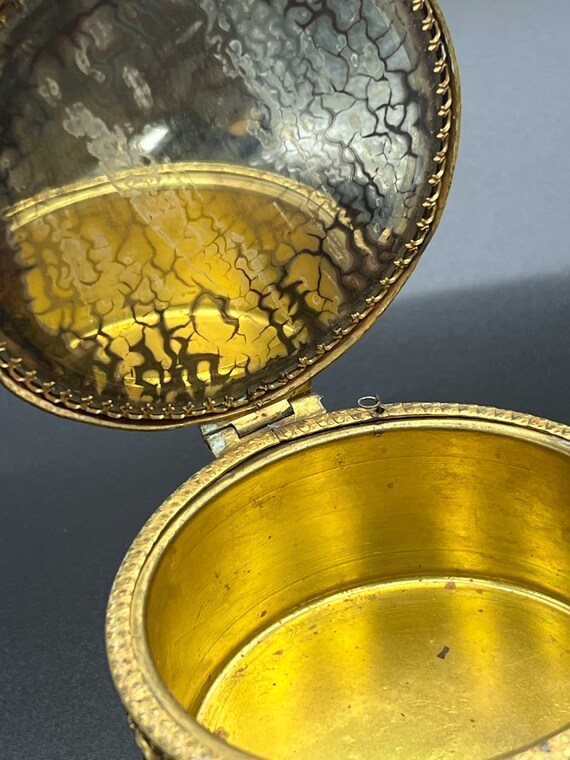 Antique Gilt Bronze Jewelry Box with Portrait Medalli… Gem