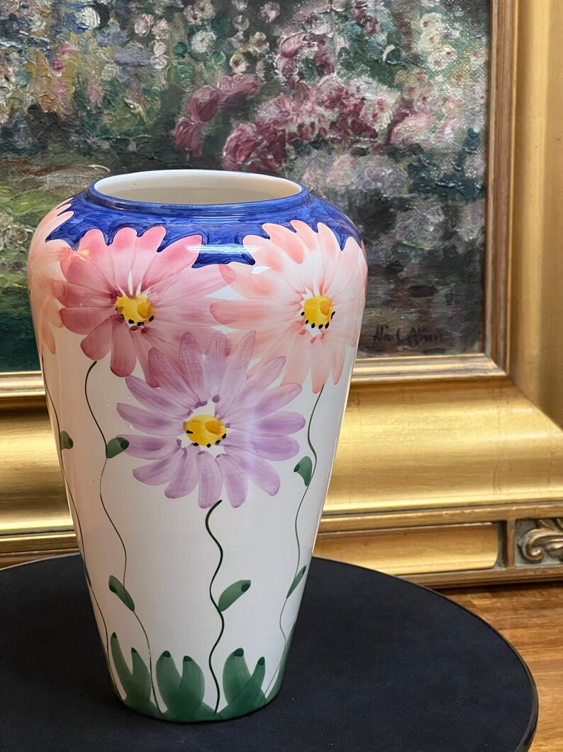 Vintage Ceramic Art Vase. Made in Portugal Etsy