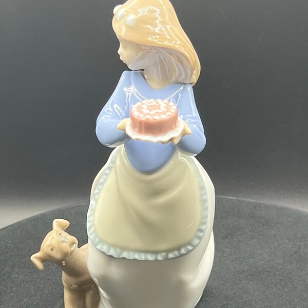 Lladro Girl With Dog Etsy
