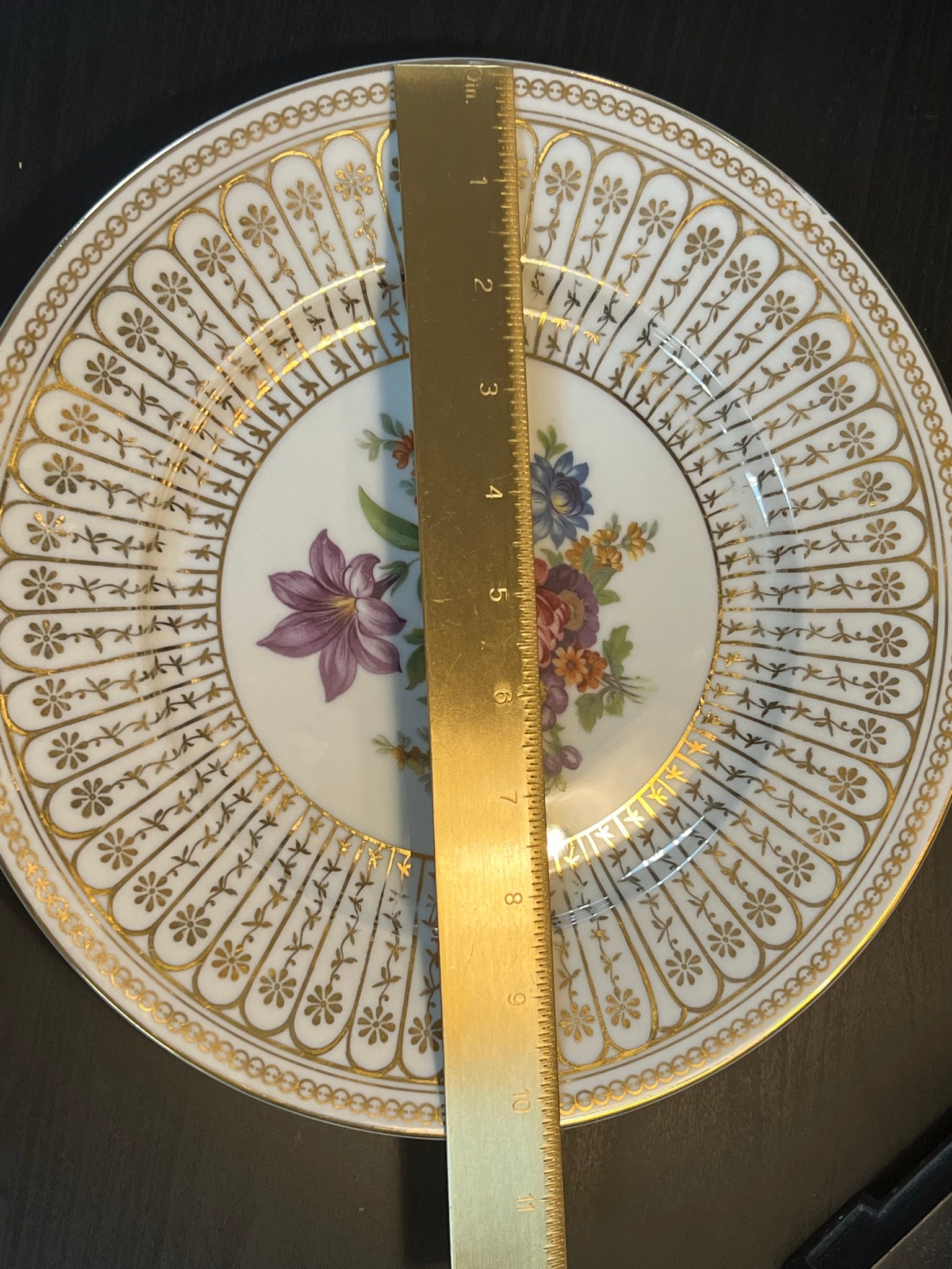 Antique 1857 Czechoslovakia Plates. Set of 8 Pieces. Etsy