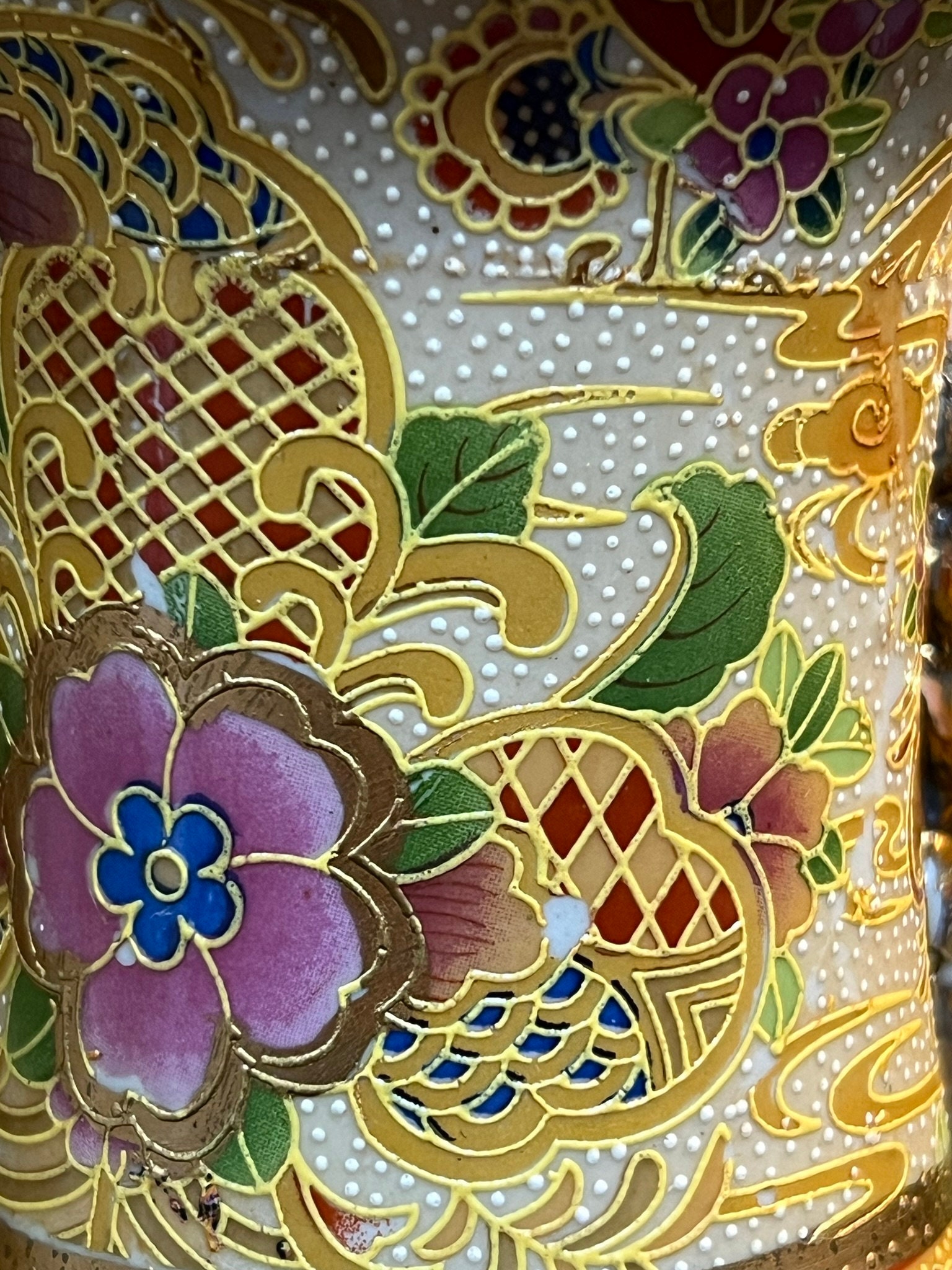 Amazing Pair of Japanese Royal Satsuma Vases. Gold Gilt Hand Etsy