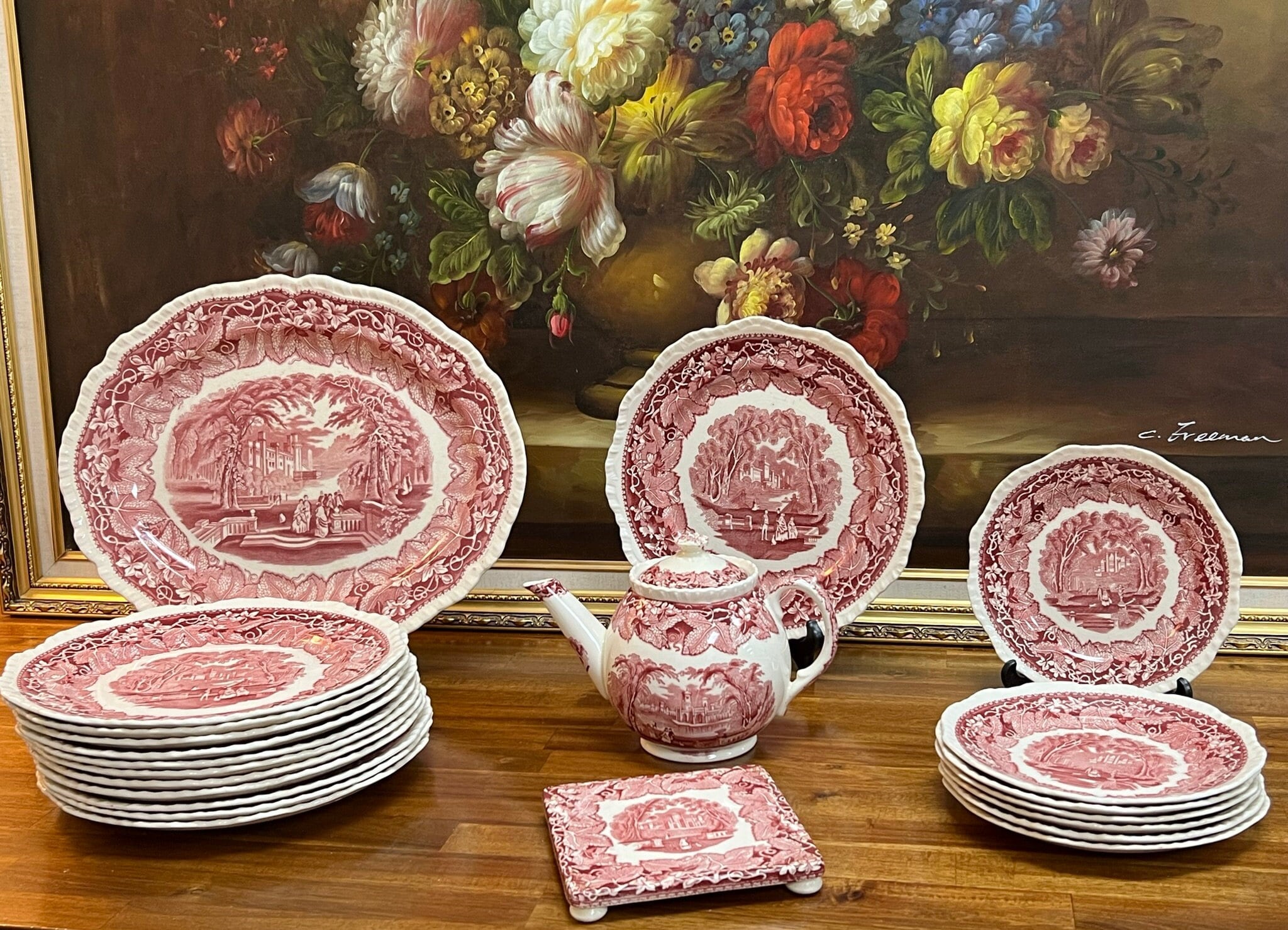 Wonderful Masons Ironstone China Set vista Pattern Etsy