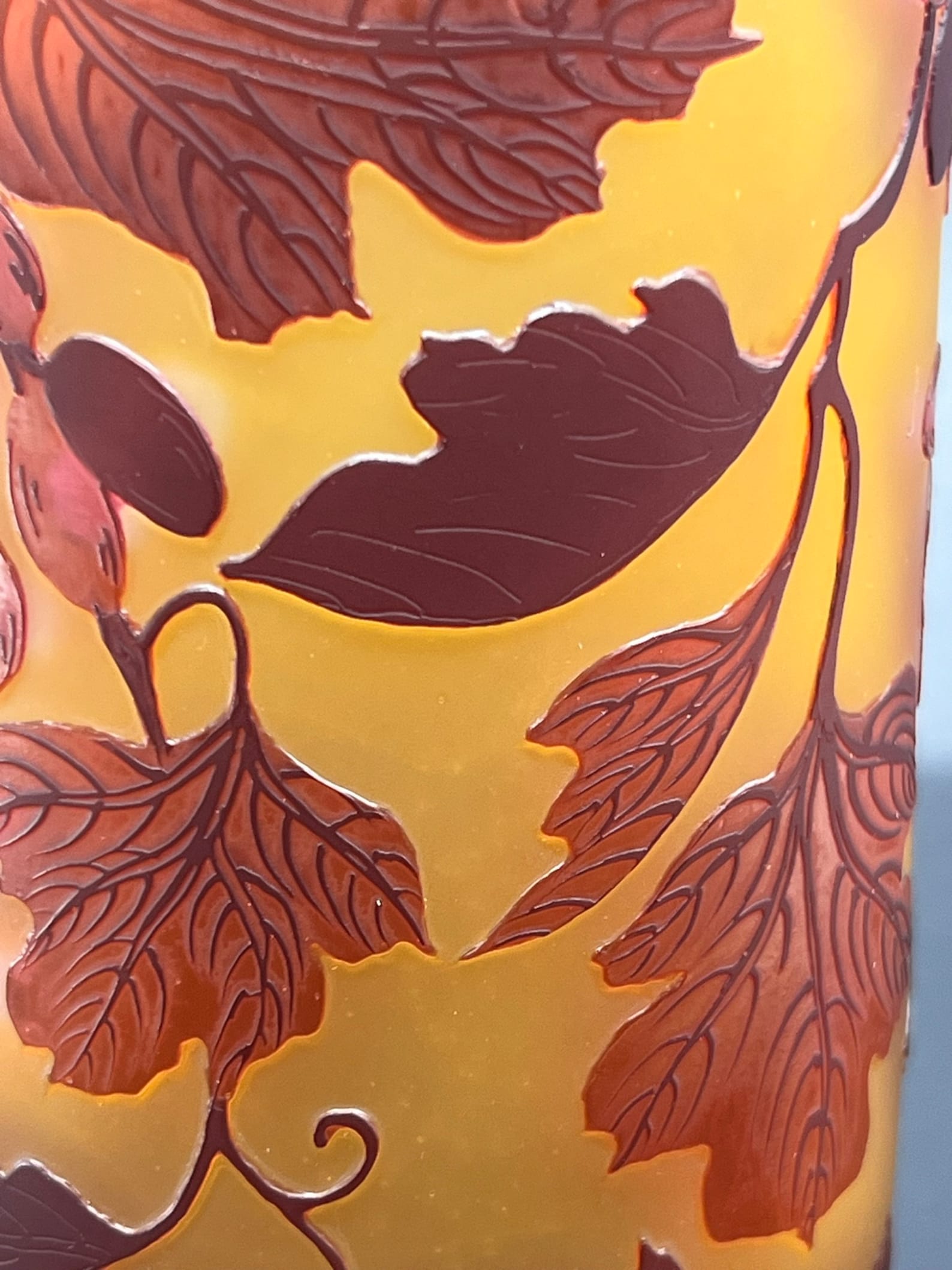 Romanian Cameo Glass Vase Signed Petrache 9 Etsy