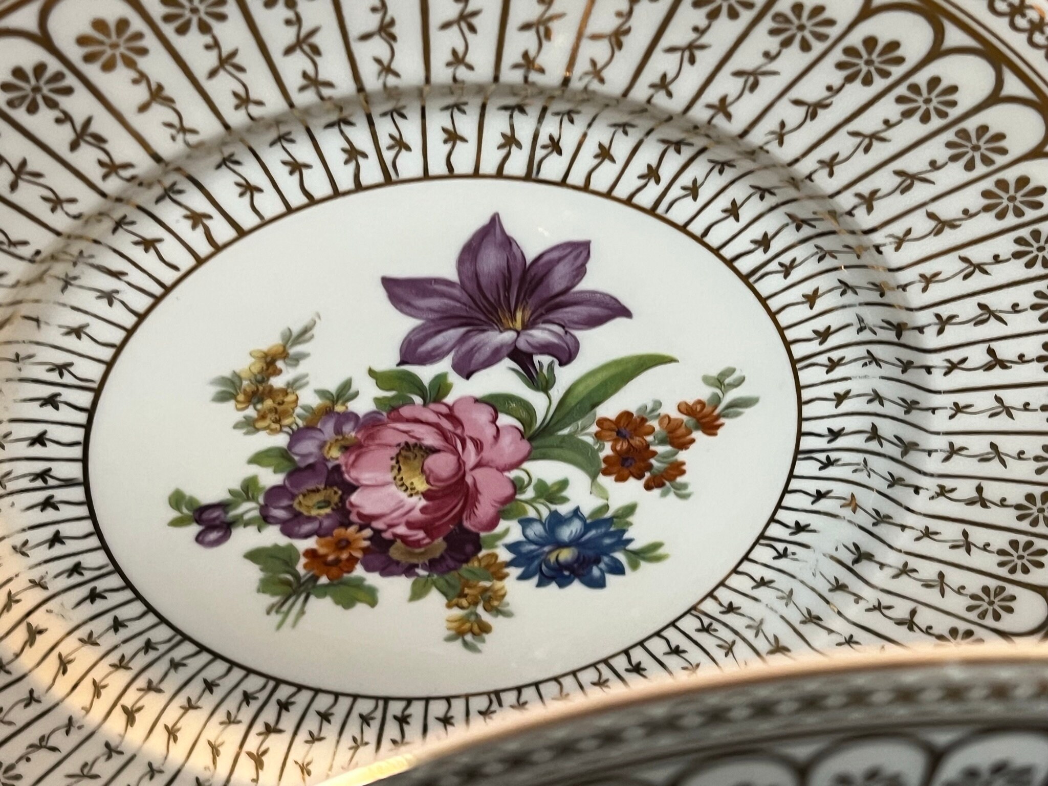 Antique 1857 Czechoslovakia Plates. Set of 8 Pieces. Etsy