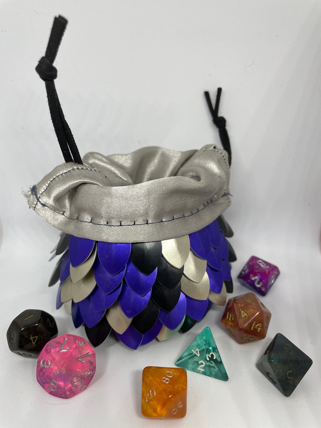 Dragonscale Dice Bag small Crochet Dice Bag Etsy