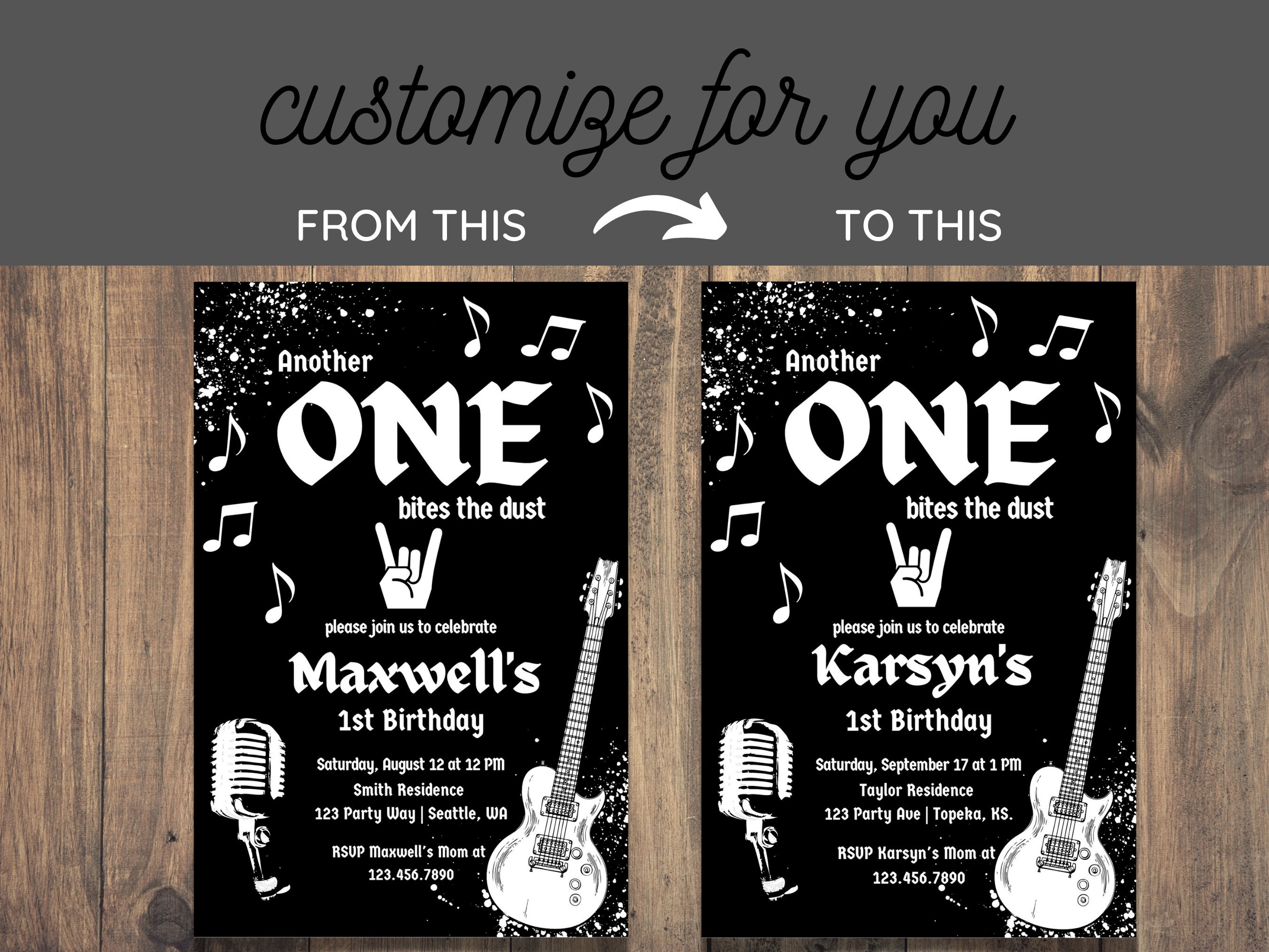 Another One Bites The Dust banner 16 inches |Rock n Roll 1st birthday Party  Notorious One Birthday Queen Theme First Birthday 90s Birthday