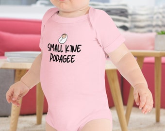 Small Kine Podagee Baby Onesie, Keiki One Piece, Funny Hawaiian Infant Shirt, Hawaiian Slang Toddler Onesie, Pidgin Words 101 Bodysuit