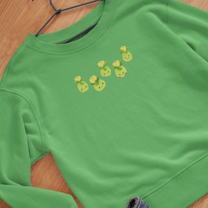 Smoliv Sweatshirt, Green Olive Hoodie, Anime Lover Crewneck, Botanical Sweater, Kawaii Fruit Long Sleeve, Gamer Sweatshirt, Top for Gamers