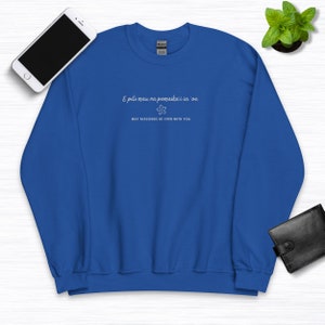 Embroidered E Pili Mau Na Pomaika&#39;i ia &#39;oe Sweatshirt, May Blessings Be Ever With You Hoodie, Hawaiian Proverbs Crewneck, Plumeria Sweater