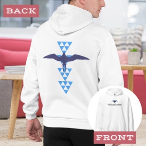Embroidered &#39;Iwa Bird Sweatshirt, Kikaha Ka &#39;Iwa He La Makani Hoodie, Frigate Bird Crewneck, Olelo Noʻeau Sweater, Bird Lover Long Sleeve