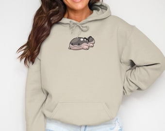 Clodsire Hoodie, Anime Sweatshirt, Spiny Fish Crewneck, Kawaii Salamander Pullover, Newt Sweater, Gamer Sweatshirt, Top for Gamers